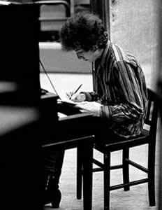 Bob Dylan writing Highway 61 Revisited